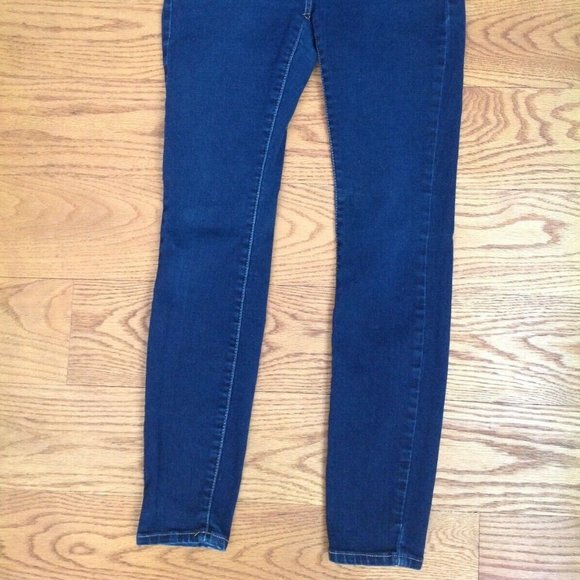 ANA A NEW APPROACH SKINNY JEANS WOMENS 2P PETITE DARK BLUE DENIM STRETCH PANTS - Picture 6 of 16